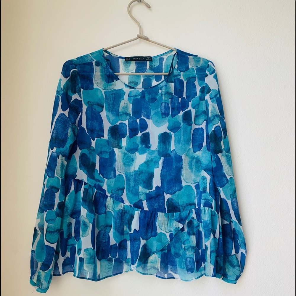 Zara basic blouse